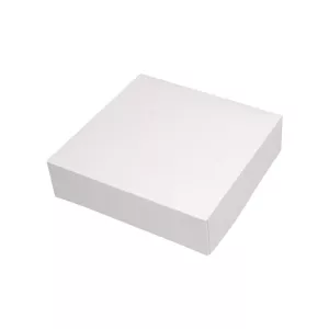 Boîte patisserie blanche 28x28x8cm